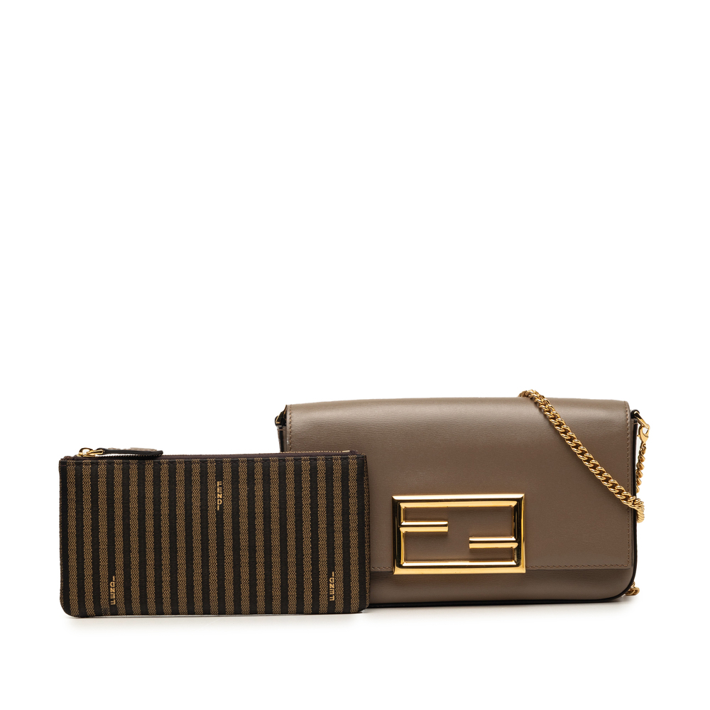 Pre-Loved Fendi Smooth Calfskin Vitello Palmellato Wallet on Chain - Picture 8 of 8